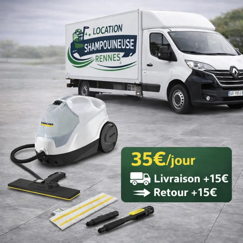 location nettoyeur vapeur rennes avec livraison et retour 15 euros